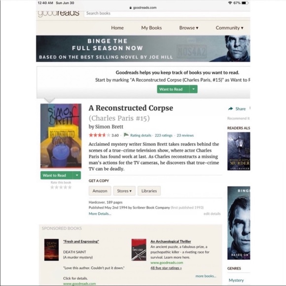 6 Pack Simon Brett Hardback Novels 💙 - Picture 15 of 16